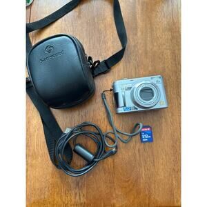 Panasonic Lumix 5MP Digital Camera 6x Zoom Tested Working w/ Case SD Card Cable